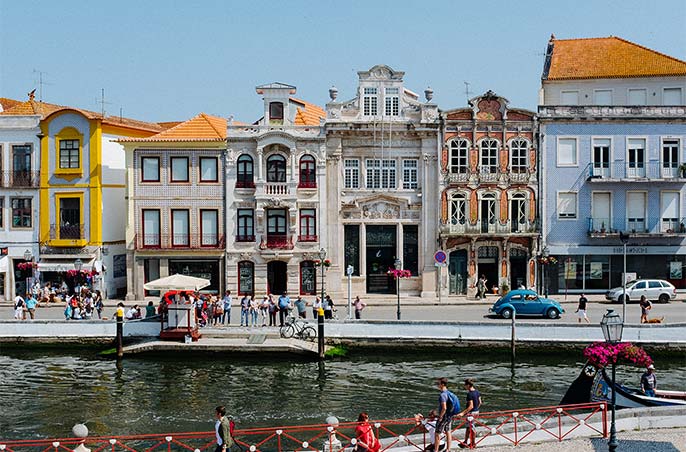 A town on the river in Portugal.